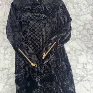 Balmain x H&M Black Dress with Gold Accents